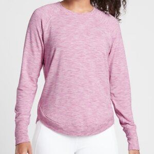 Athleta Pink Mindset Sweatshirt Pullover Large